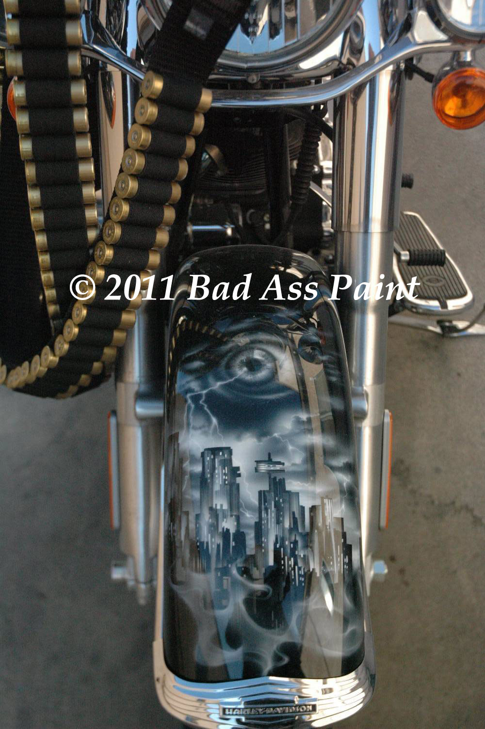 cityscape harley paint job